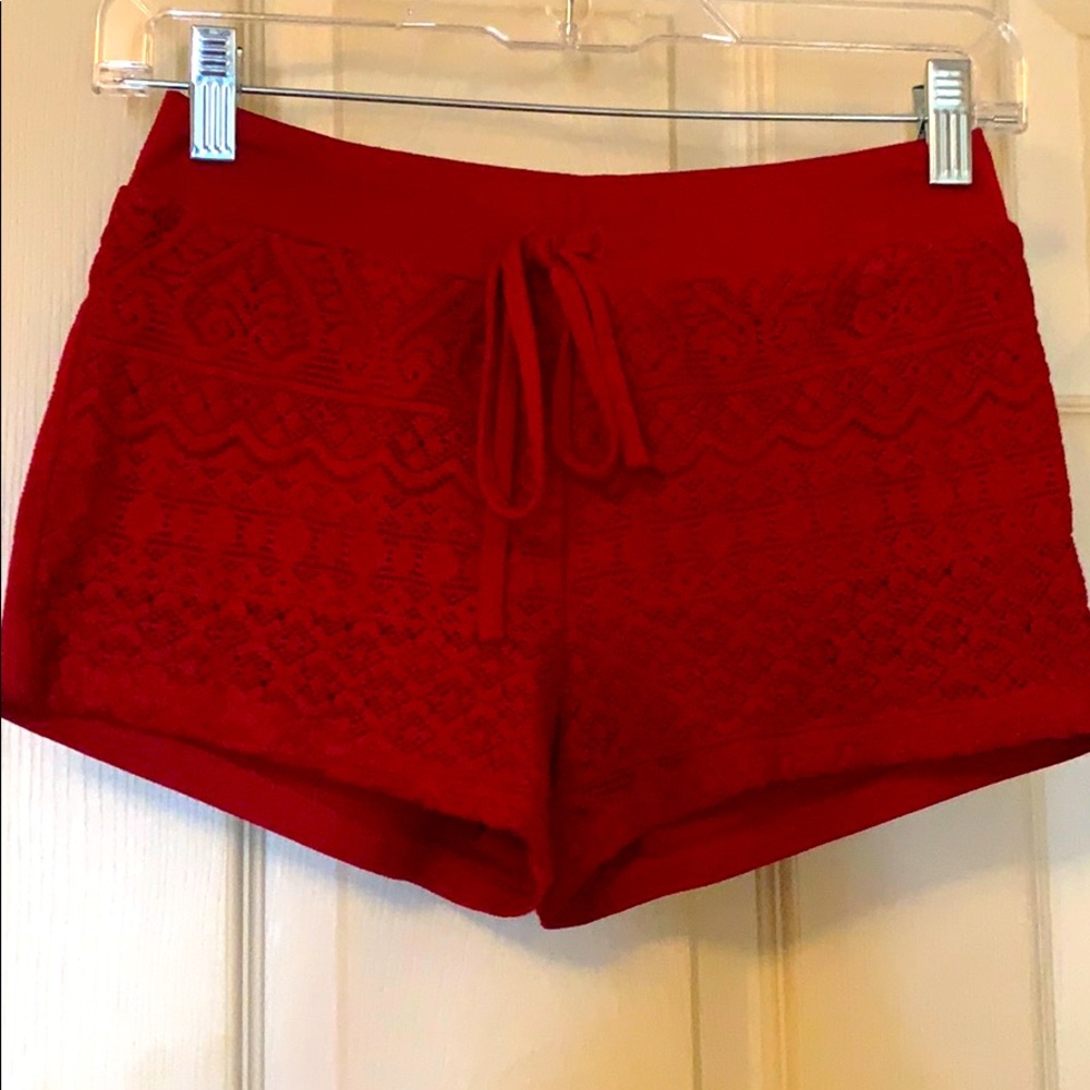 Cozy Red Shorts